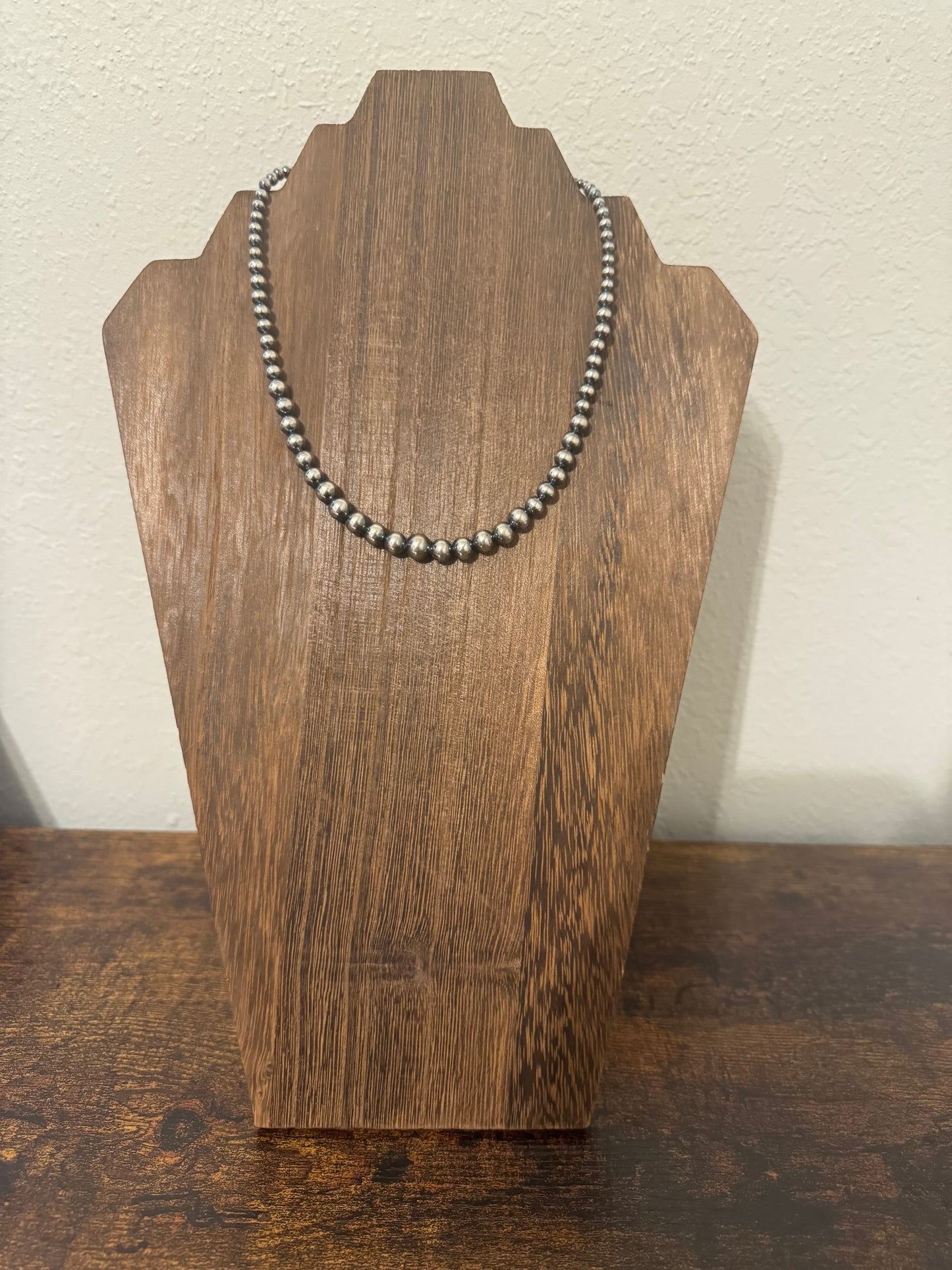 16” 3-8mm Graduated Pearl Necklace