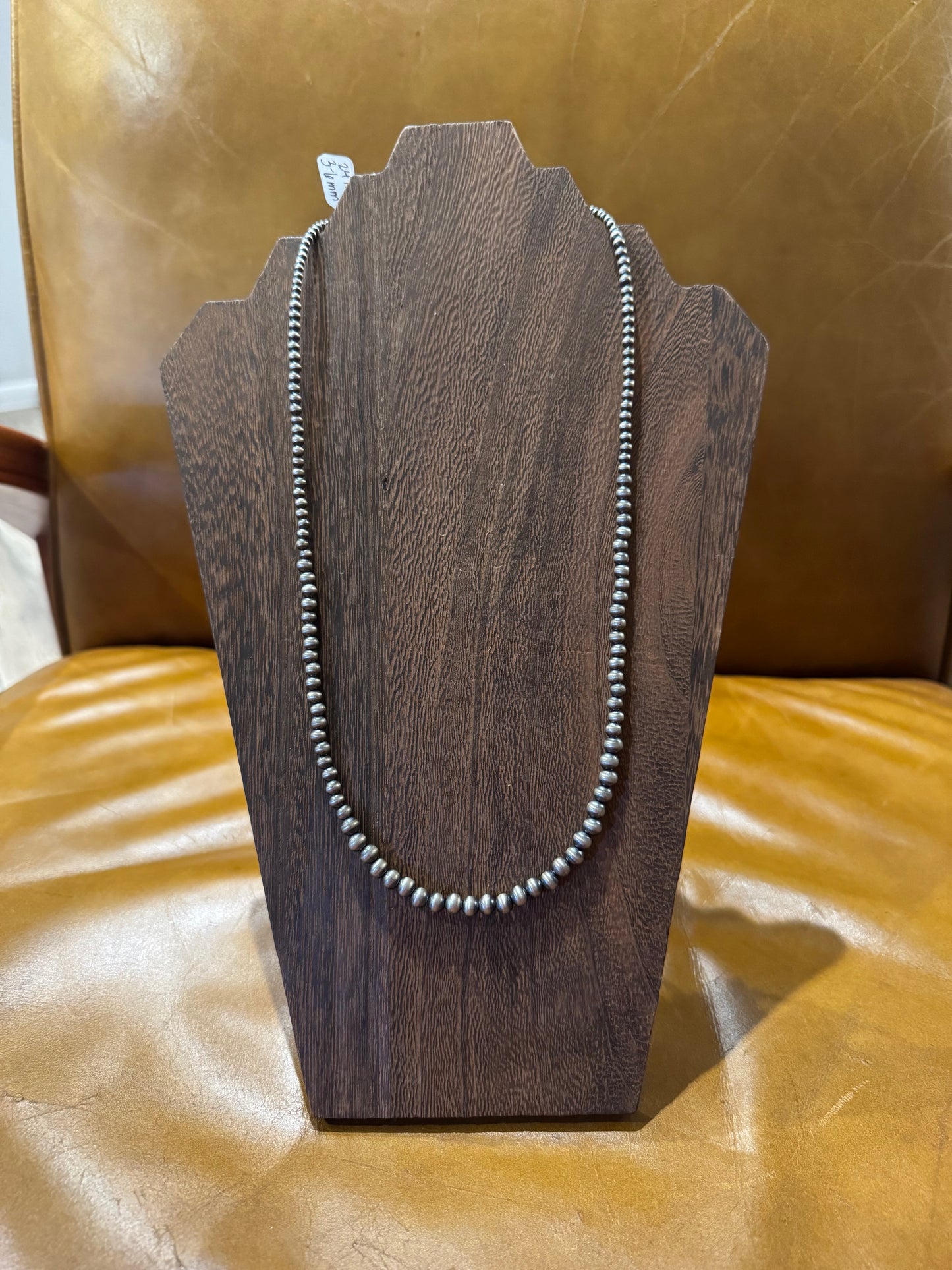 3-6mm Sterling Pearl Graduated Necklace
