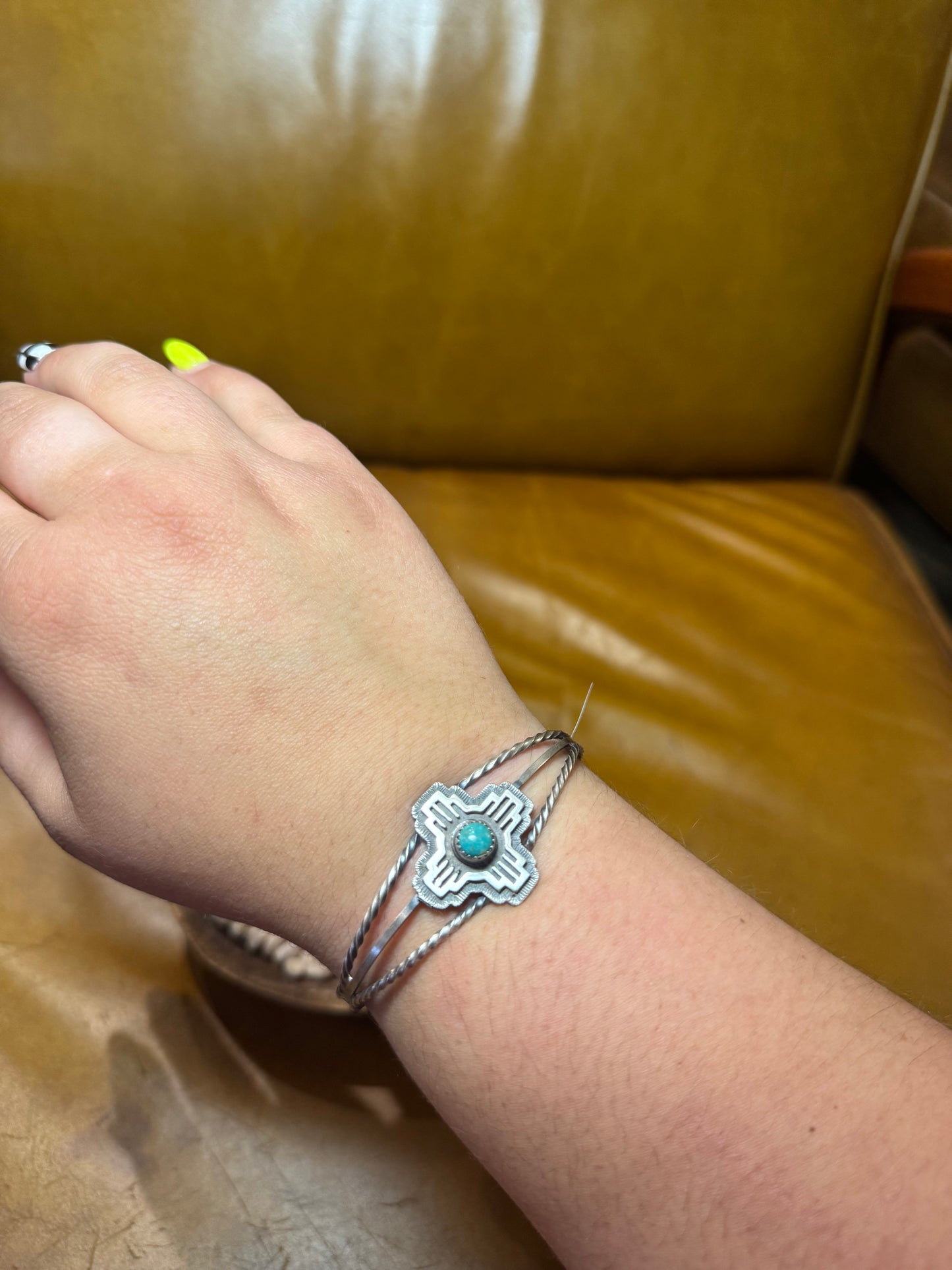 Zia Sun With Turquoise Cuff