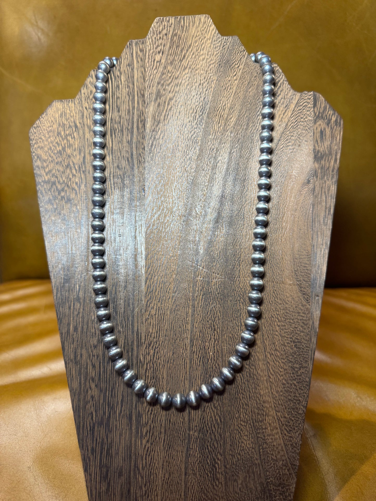 22 inch 8mm Sterling Pearl Necklace