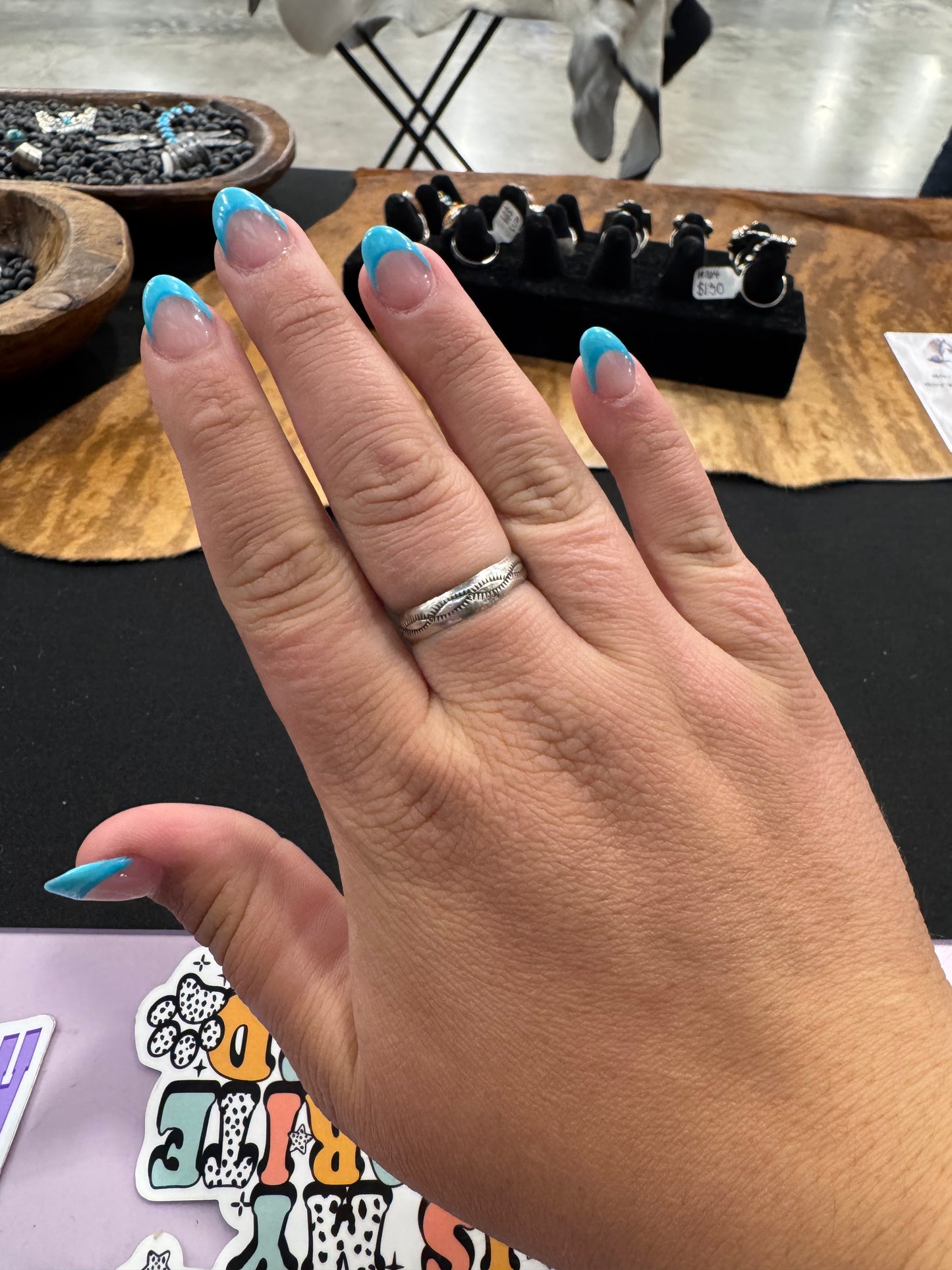 Stamped Stacker Ring (Size 10)