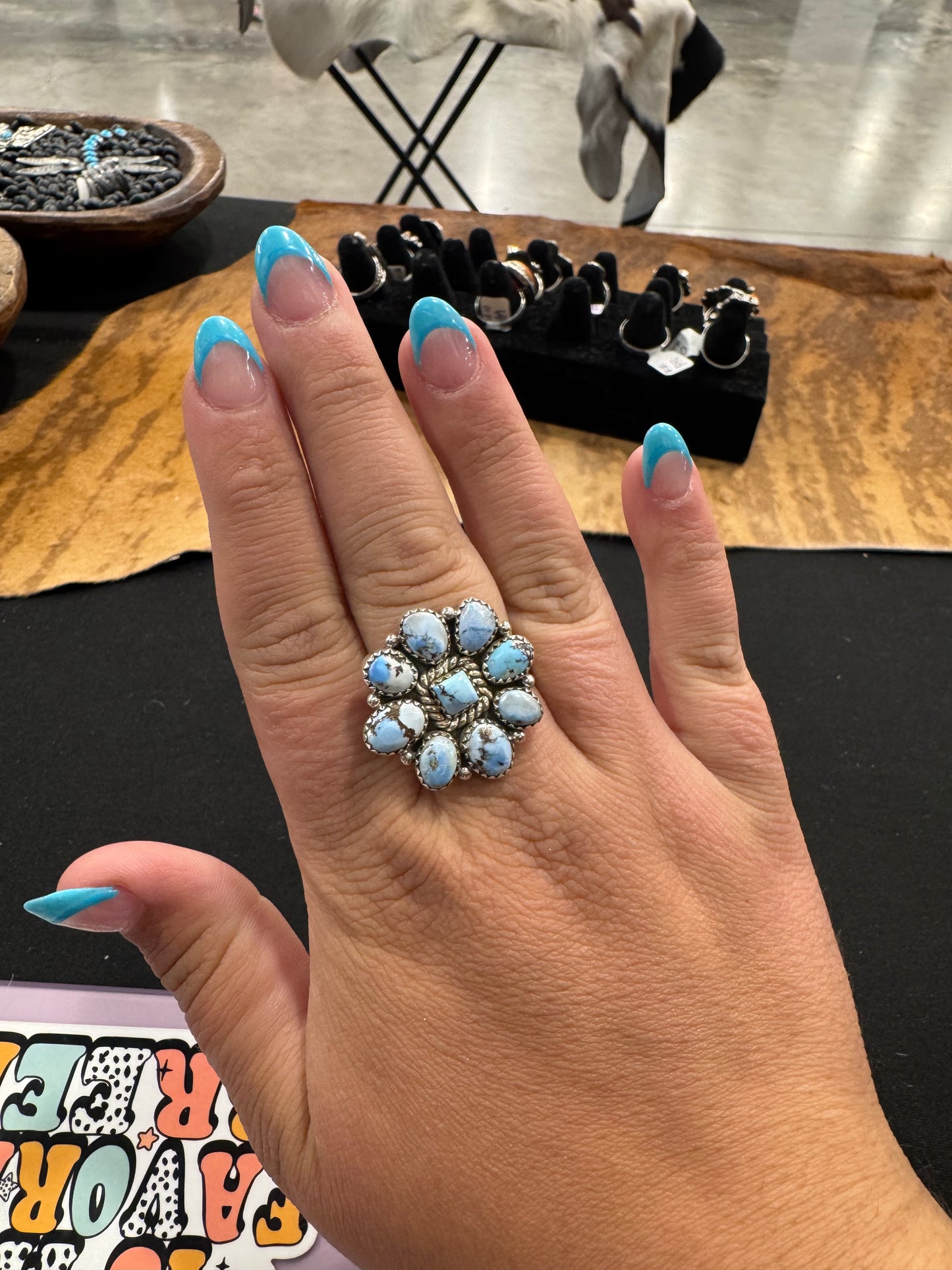 Golden Hills Cluster Ring (Adjustable)