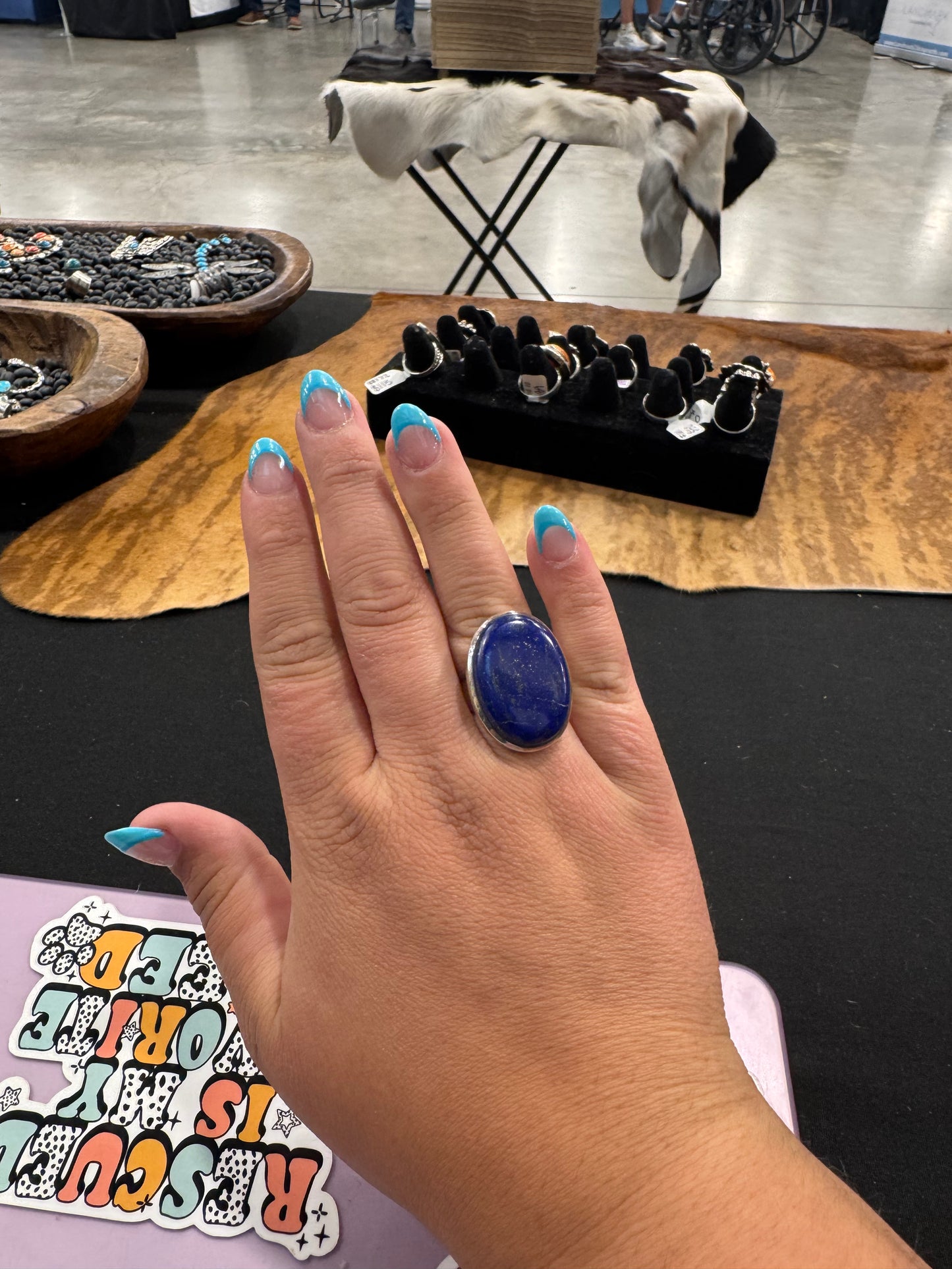 Blue Lapis Oval Ring