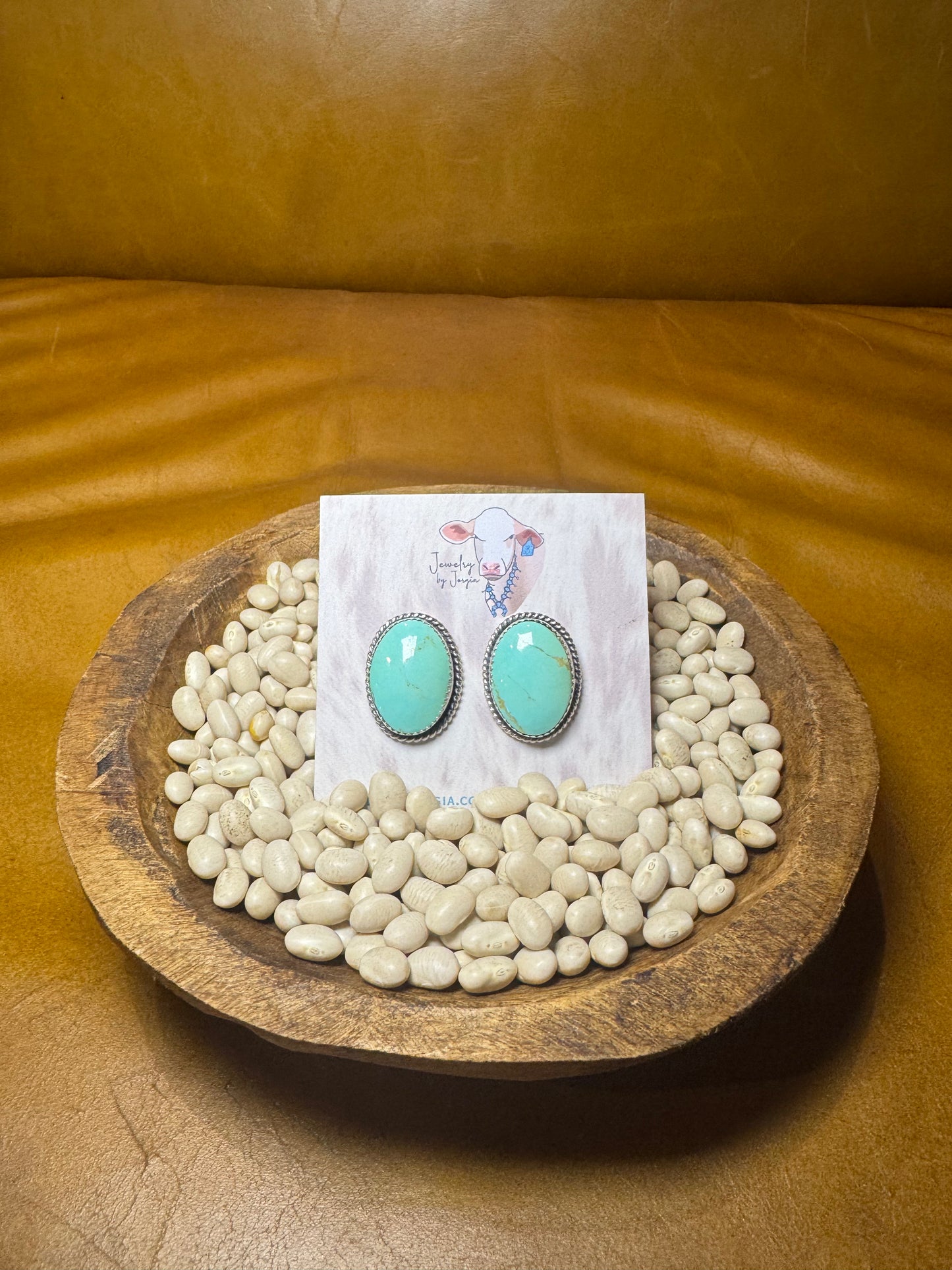 Bright Turquoise Studs