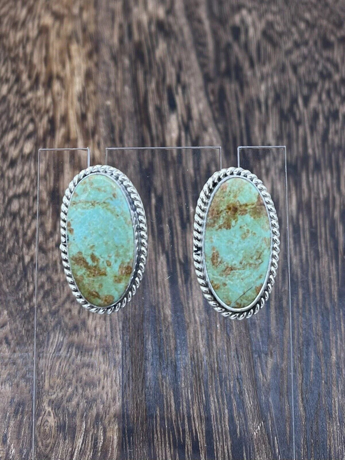 Turquoise Oval Studs