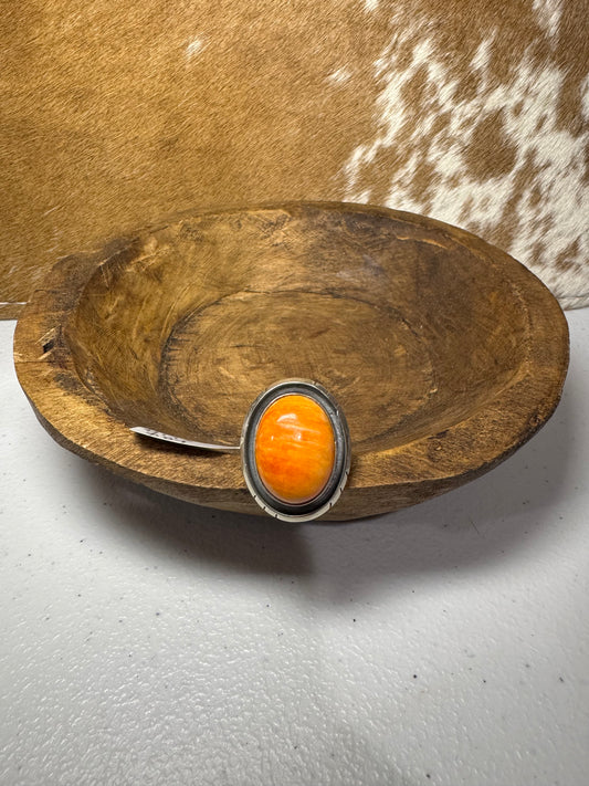 Orange Spiny Shadowbox Ring