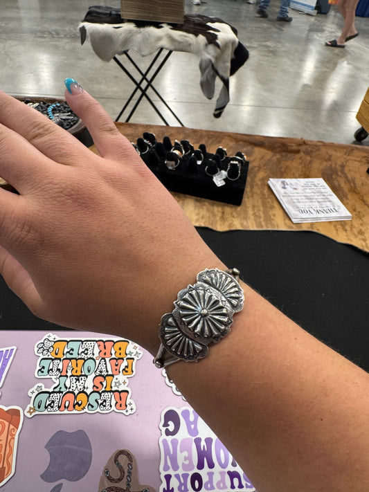 Triple Concho Cuff