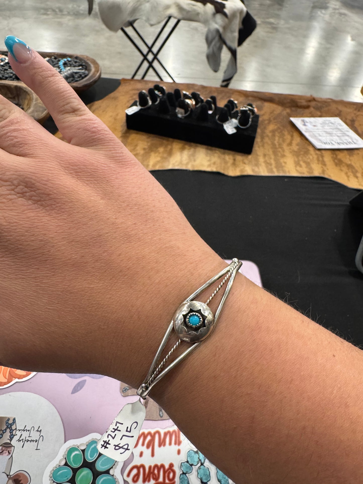 Turquoise Shadowbox Cuff