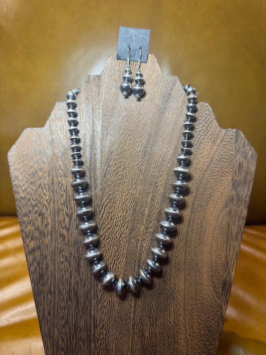 NATIVE MADE Sterling Pearl Necklace SET