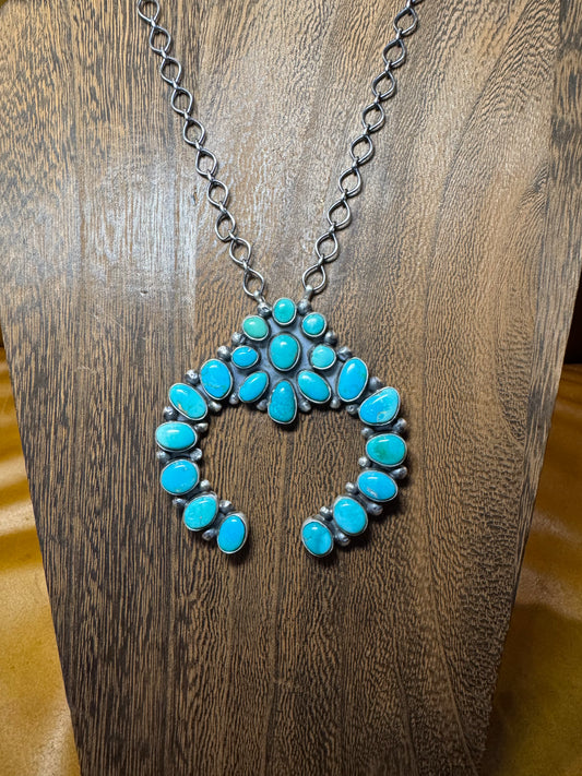 Big Turquoise Naja Necklace