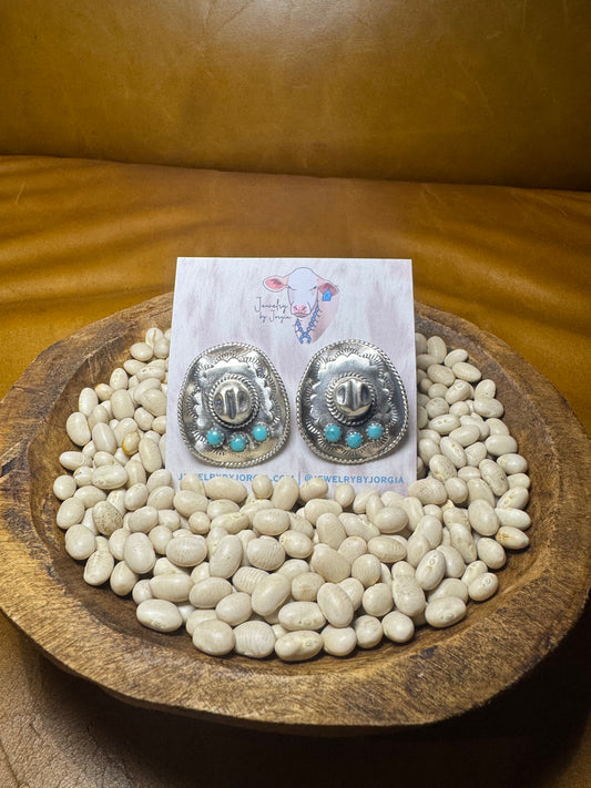 Turquoise Cowboy Hat Studs