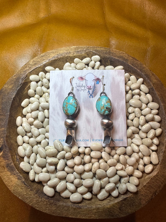 Squash Dangles with Turquoise
