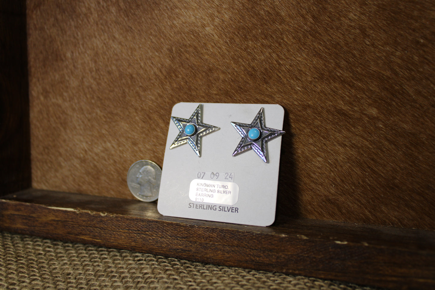 Turquoise Star Studs