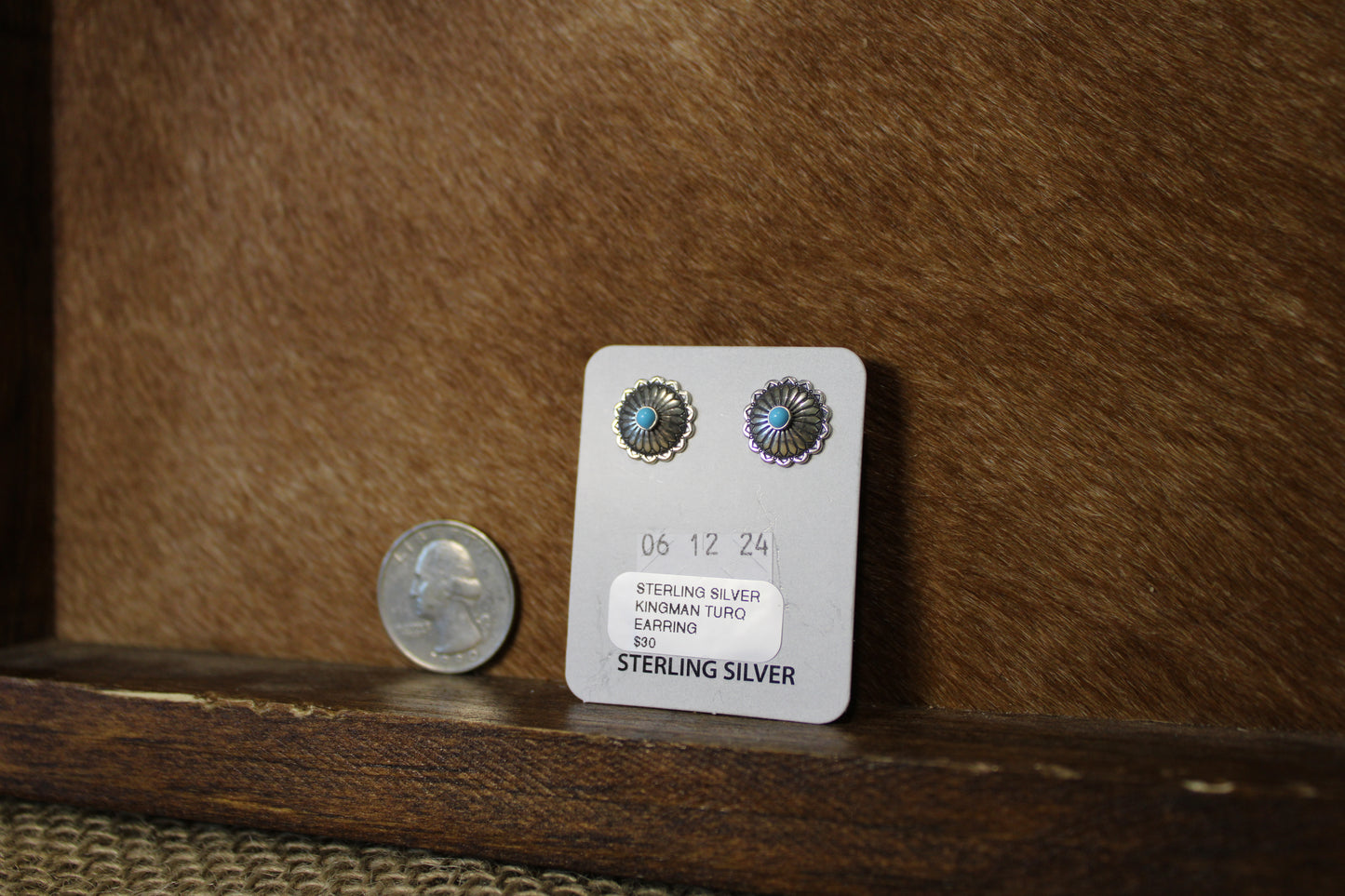 Mini Concho Flower Studs