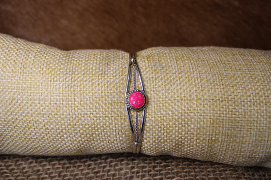 Hot Pink Opal Cuff